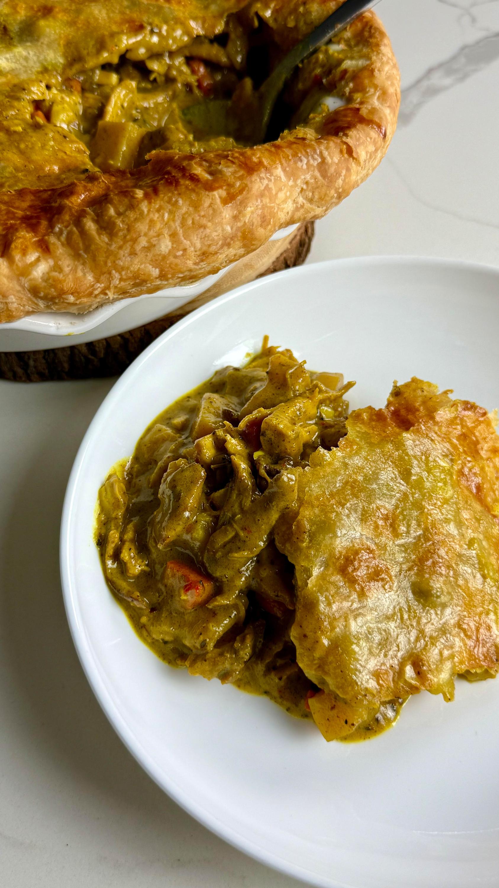 Delicious Curry Pot Pie: Quick Weeknight Meal with Store-Bought Crust